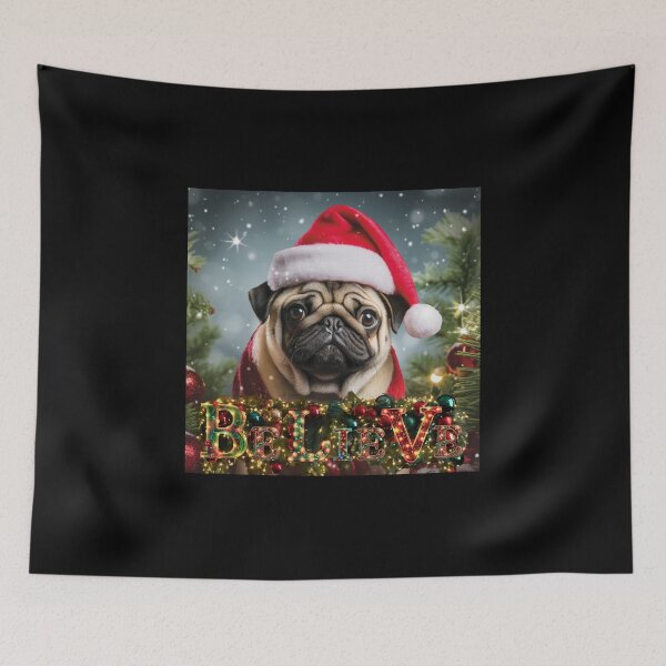 Item preview, Merry Woofmas: Christmas Pug designed and sold by Fantasy Masterpiece.