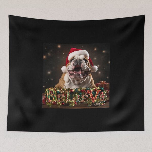 Item preview, Merry Woofmas: Christmas Bulldog designed and sold by Fantasy Masterpiece.