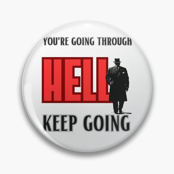Item preview, Churchill Quote about hell designed and sold by maxcaballero111.