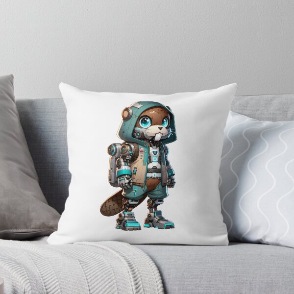 Item preview, Cute Cyberpunk Robot Beaver! designed and sold by kukamatsu.