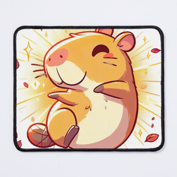 Item preview, "Whimsical Capybara Anime Dance: Joyful Leaf Village Choreography in Warm Lighting" designed and sold by Huycao211.