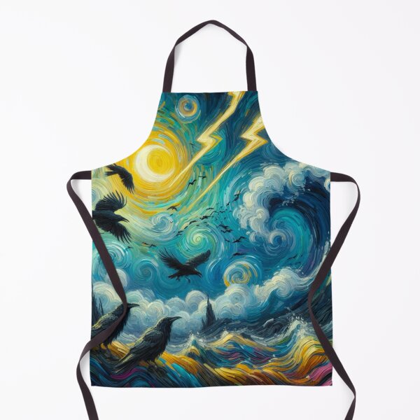 Item preview, Ravens on a Starry Night - Spooky Starry Night designed and sold by Star-Fragment.