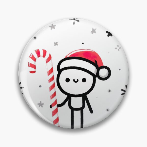 Item preview, "Cheerful Stickman Christmas Hat: Minimalist Festive Graphic Illustration" designed and sold by Huycao211.