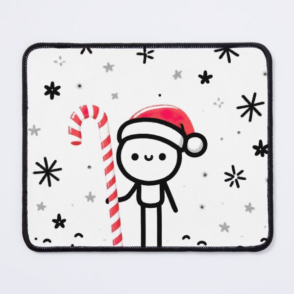 Item preview, "Cheerful Stickman Christmas Hat: Minimalist Festive Graphic Illustration" designed and sold by Huycao211.