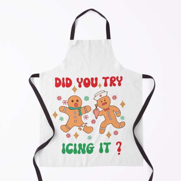 Item preview, Funny Christmas Nurse Gingerbread Man Did You try Icing it designed and sold by QuirkCraft.