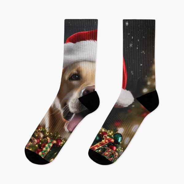 Item preview, Merry Woofmas: Christmas Yellow Lab designed and sold by Fantasy Masterpiece.