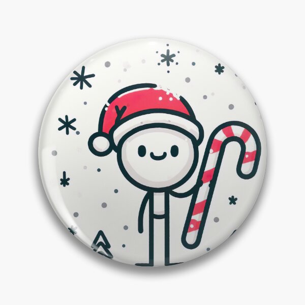 Item preview, "Cheerful Stickman Christmas Hat: Minimalist Festive Graphic Illustration" designed and sold by Huycao211.