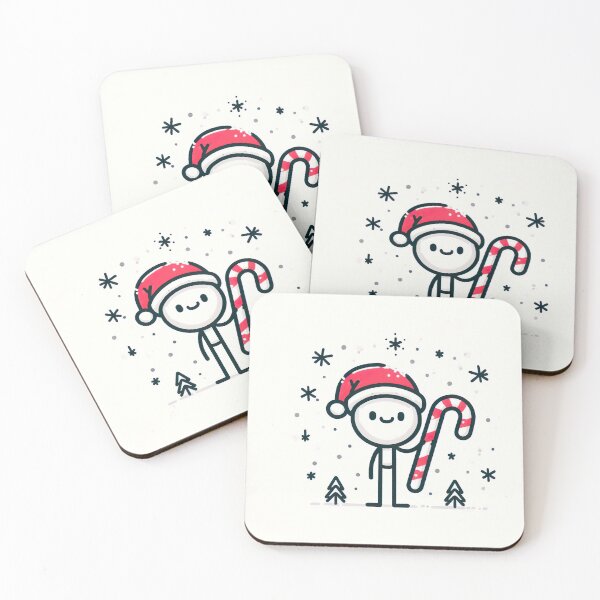 Item preview, "Cheerful Stickman Christmas Hat: Minimalist Festive Graphic Illustration" designed and sold by Huycao211.