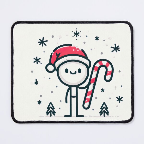 Item preview, "Cheerful Stickman Christmas Hat: Minimalist Festive Graphic Illustration" designed and sold by Huycao211.