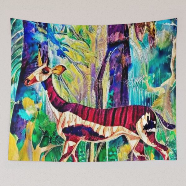Item preview, Antelope in the forest designed and sold by George Hutton Hunter.