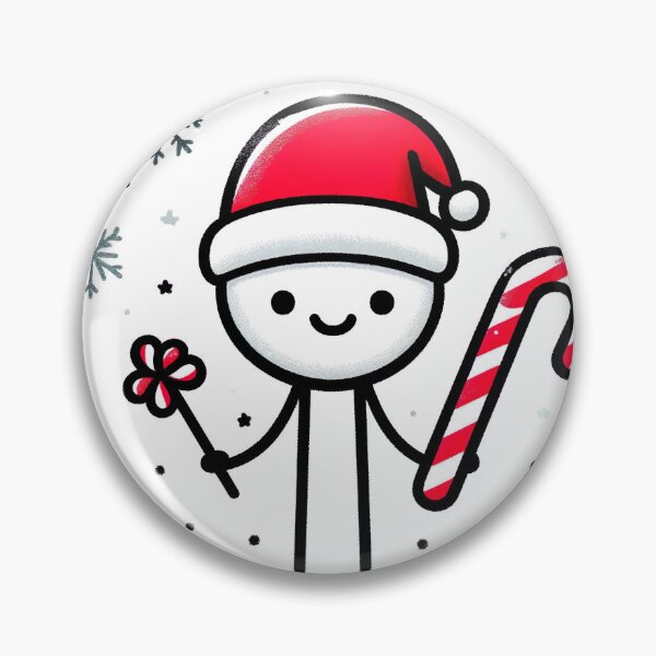 Item preview, "Cheerful Stickman Christmas Hat: Minimalist Festive Graphic Illustration" designed and sold by Huycao211.