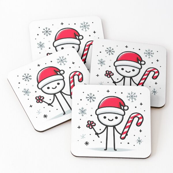 Item preview, "Cheerful Stickman Christmas Hat: Minimalist Festive Graphic Illustration" designed and sold by Huycao211.