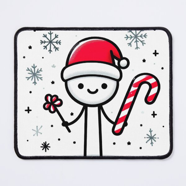 Item preview, "Cheerful Stickman Christmas Hat: Minimalist Festive Graphic Illustration" designed and sold by Huycao211.