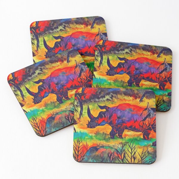Item preview, Rhinos at risk designed and sold by George Hutton Hunter.