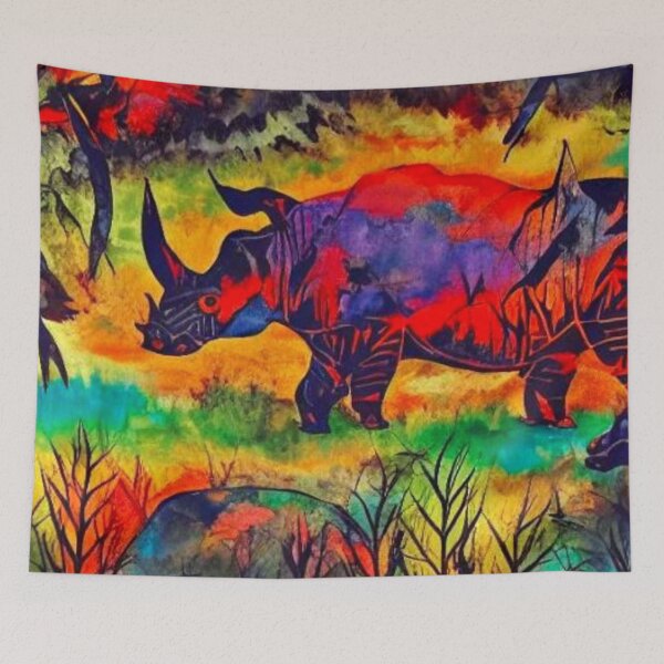 Item preview, Rhinos at risk designed and sold by George Hutton Hunter.