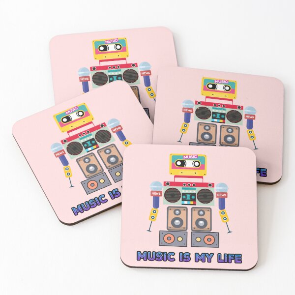 Item preview, Music is my life,love music, robot designed and sold by zzzozzo.