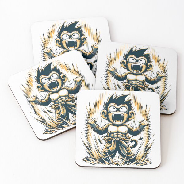 Item preview, "Humorous Monkey Super Saiyan: Cartoonish Astonishment and Excitement" designed and sold by Huycao211.