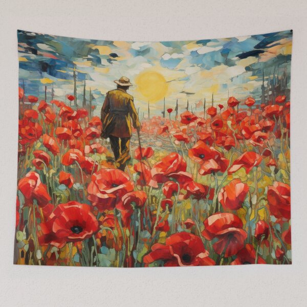 Item preview, Soldier in Poppy Field designed and sold by whitecat23.