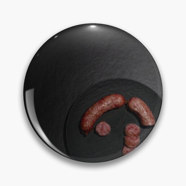 Item preview, Elegant Grey Plate with Typical Sausage Luganighe designed and sold by Mats Silvan.