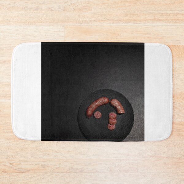 Item preview, Elegant Grey Plate with Typical Sausage Luganighe designed and sold by Mats Silvan.