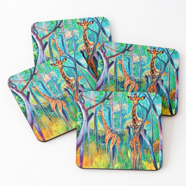 Item preview, Giraffes in the forest designed and sold by George Hutton Hunter.