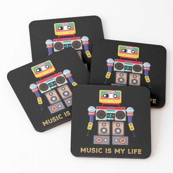 Item preview, Music is my life,love music, robot designed and sold by zzzozzo.