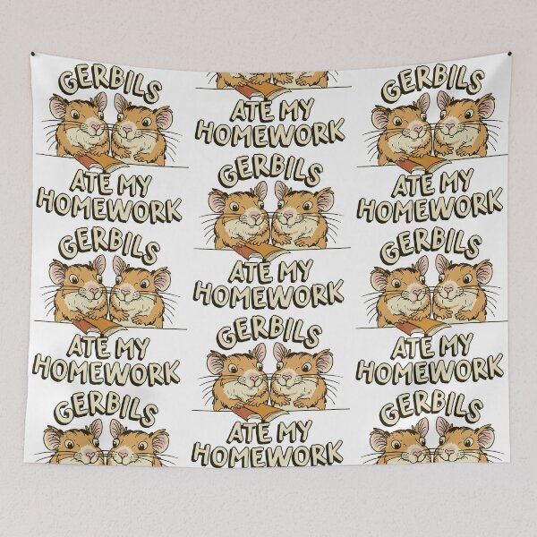 Item preview, Gerbils Ate My Homework: Furry Culprits designed and sold by EmeraldeaArt.