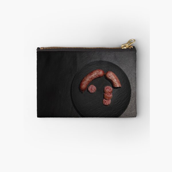 Item preview, Elegant Grey Plate with Typical Sausage Luganighe designed and sold by Mats Silvan.