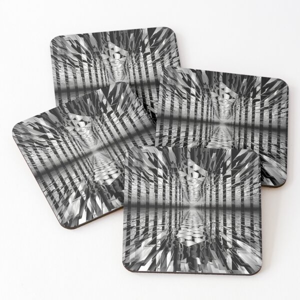 Item preview, Infinite Mirage - Monochrome Corridor Art designed and sold by RevGens.