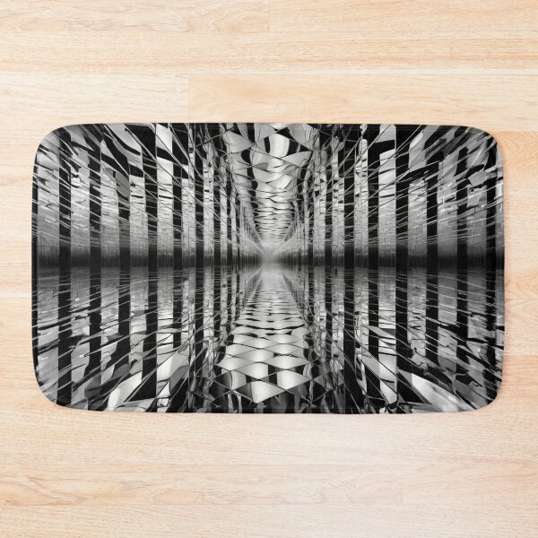 Item preview, Infinite Mirage - Monochrome Corridor Art designed and sold by RevGens.