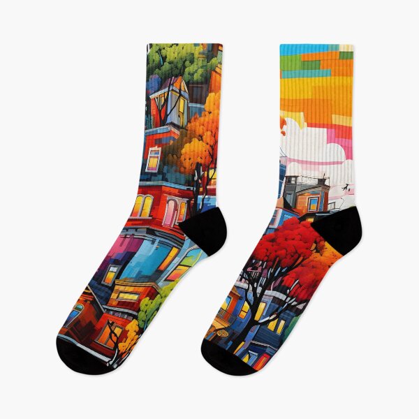 Item preview, Cityscape Chromatics: A Kaleidoscope of Urban Life designed and sold by X4eArtist.