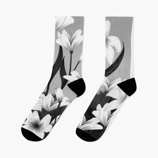 Item preview, Lilies Black and White designed and sold by Leeh-designs.