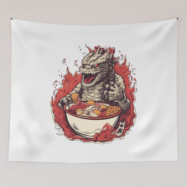 Item preview, Monster lizard in ramen designed and sold by MLArtifex.