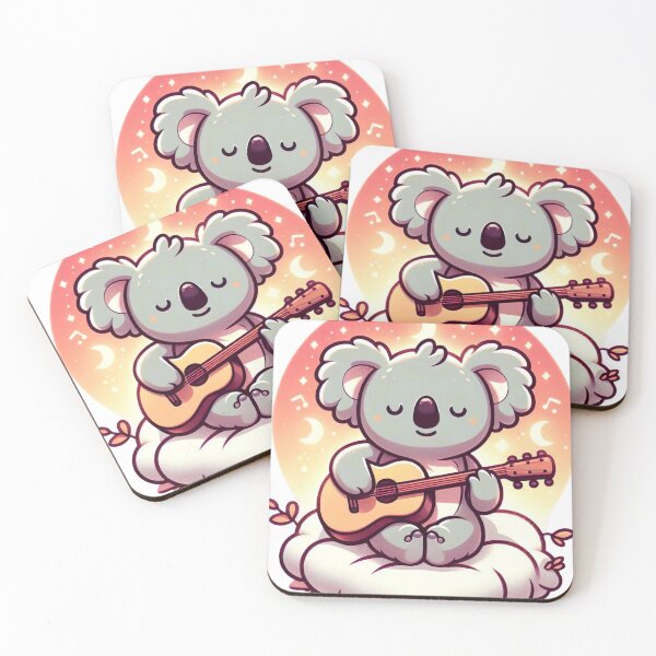 Item preview, "Charming Koala Guitar Play: Cartoonish Heartwarming Vibes" designed and sold by Huycao211.