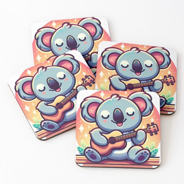 Item preview, "Charming Koala Guitar Play: Cartoonish Heartwarming Vibes" designed and sold by Huycao211.