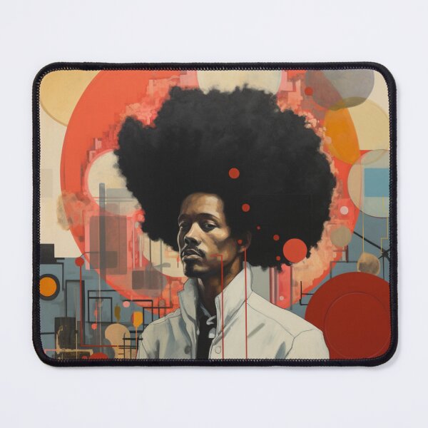 Item preview, Man With Big Hair Abstract designed and sold by whitecat23.