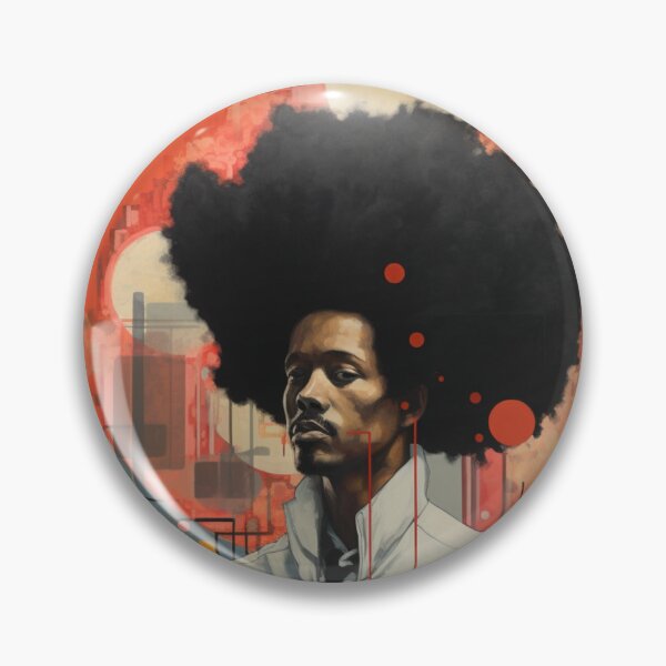 Item preview, Man With Big Hair Abstract designed and sold by whitecat23.