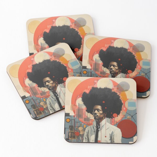 Item preview, Man With Big Hair Abstract designed and sold by whitecat23.