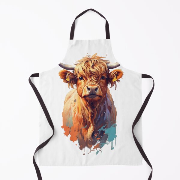 Item preview, Majestic Highland Cow Portrait designed and sold by Nalaxation.