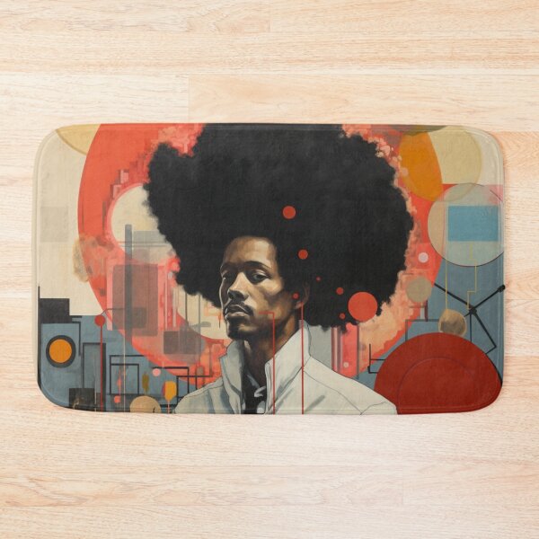 Item preview, Man With Big Hair Abstract designed and sold by whitecat23.