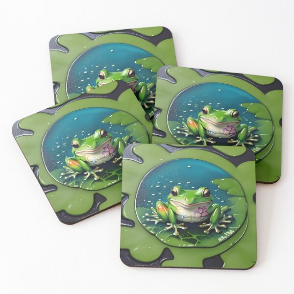 Item preview, A Frog Resting on a Lilly Pad designed and sold by Feebleeona.