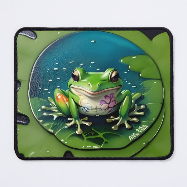 Item preview, A Frog Resting on a Lilly Pad designed and sold by Feebleeona.
