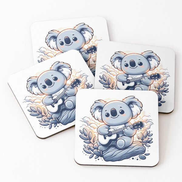 Item preview, "Charming Koala Guitar Play: Cartoonish Heartwarming Vibes" designed and sold by Huycao211.