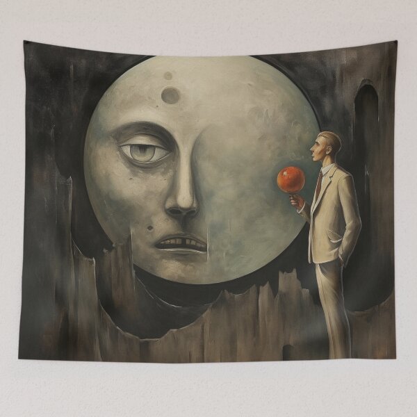 Item preview, Man and the Moon designed and sold by whitecat23.