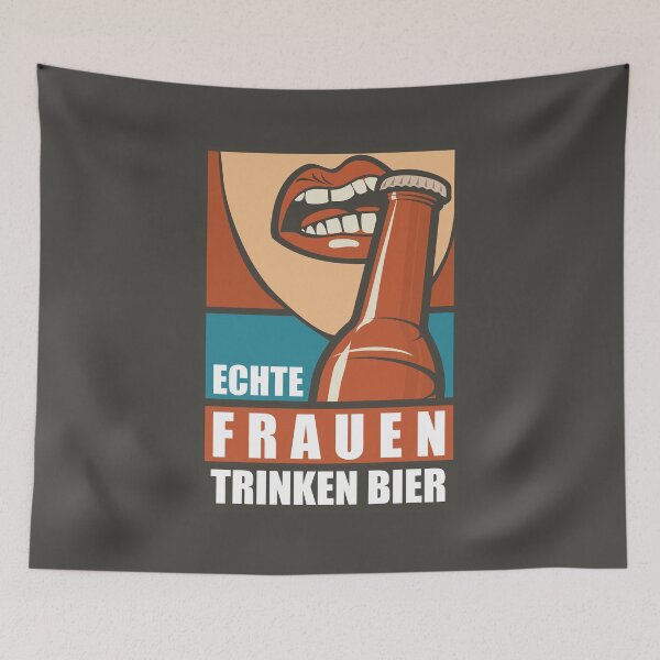 Item preview, Echte Frauen trinken Bier designed and sold by BedRock-Design.