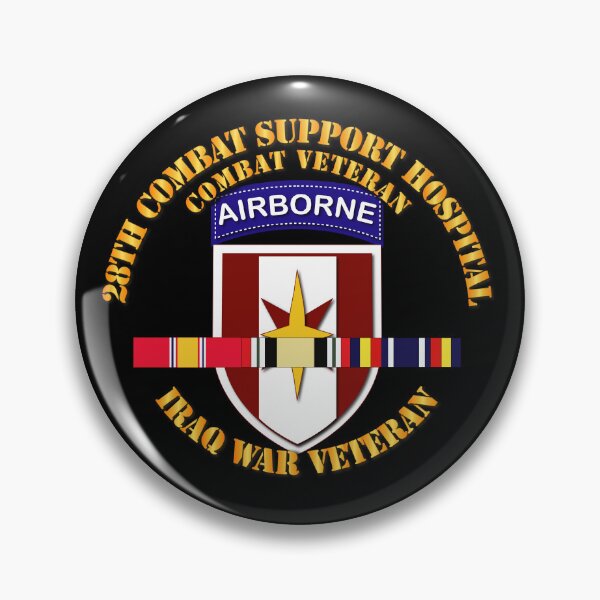 Artikelvorschau, Armee - 28. CBT Sup Hospital - Irakischer Tierarzt mit SVC-Bändern entworfen und verkauft von Military Insignia Products.