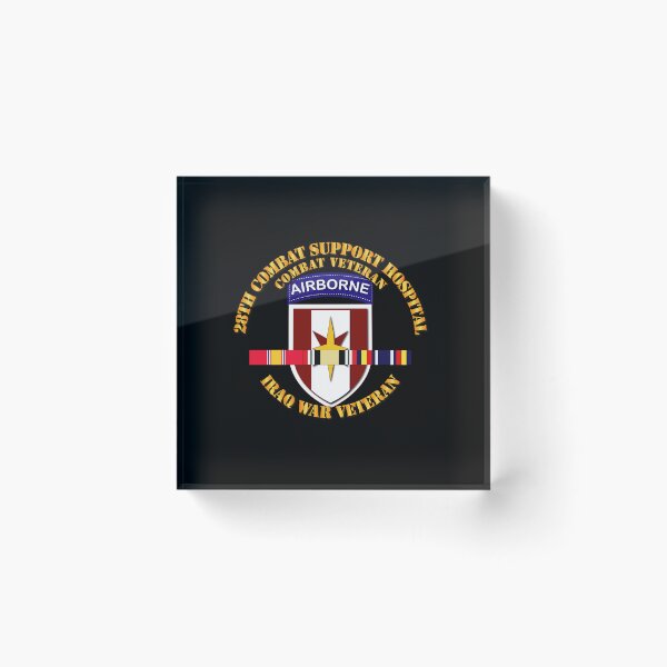 Artikelvorschau, Armee - 28. CBT Sup Hospital - Irakischer Tierarzt mit SVC-Bändern entworfen und verkauft von Military Insignia Products.