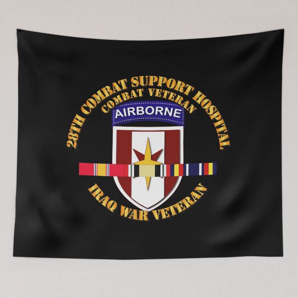 Item preview, Army - 28th Cbt Sup Hospital - Iraq Vet  w SVC Ribbons designed and sold by Military Insignia Products.