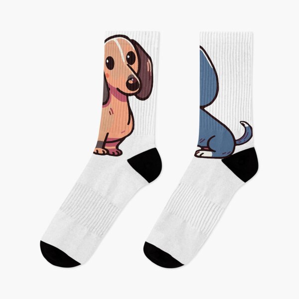 Item preview, Patchwork Pals: Piebald Dachshund Duo designed and sold by BarkandStick.