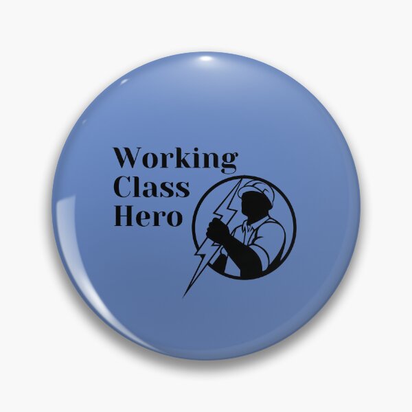 Item preview, Electricians - Working Class Hero - Blue designed and sold by SolidaritySwag.